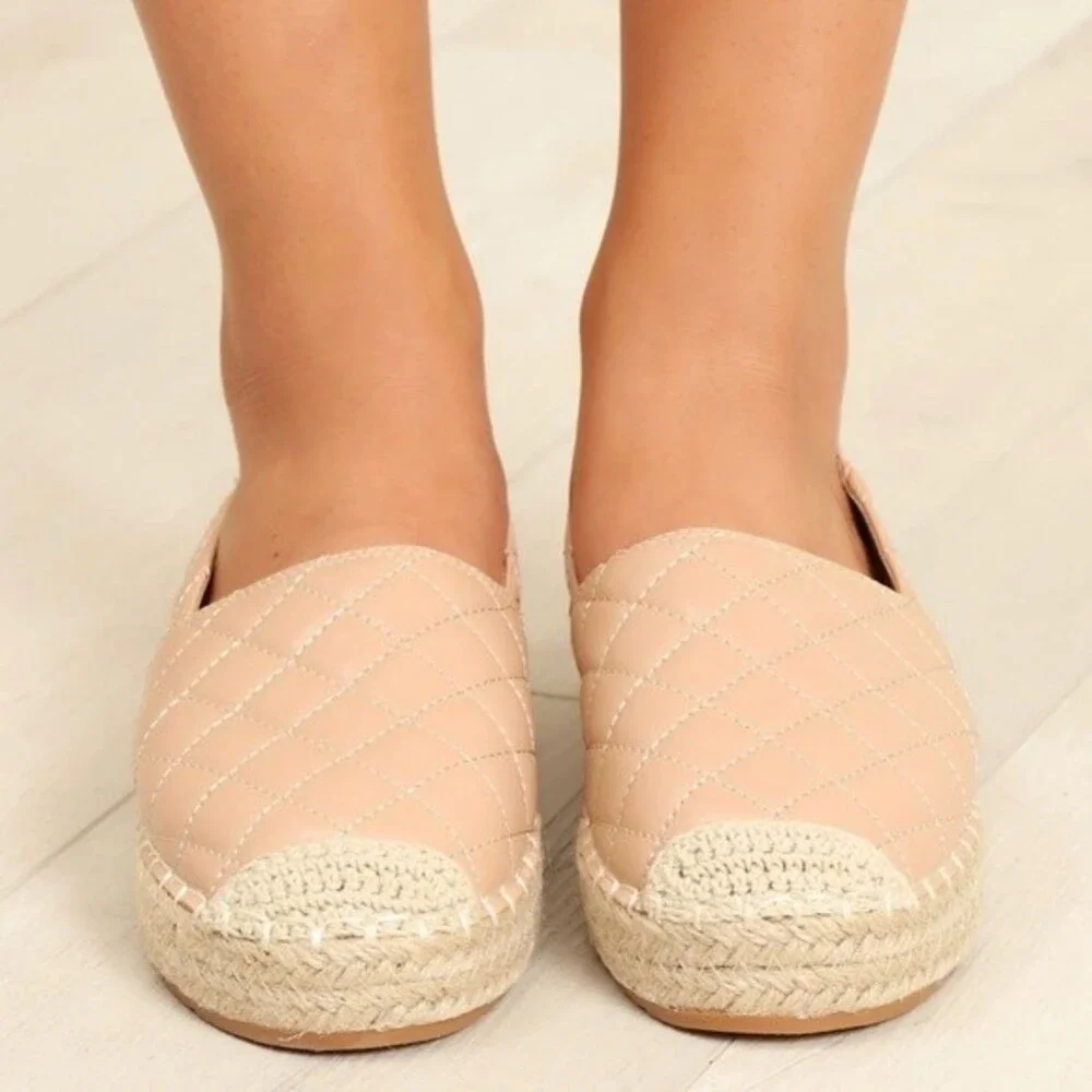 Fashion Nova Figure Me Out Nude Espadrilles